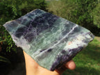 Polished Semi Translucent Watermelon Fluorite Slices x 2 From Uis, Namibia - TopRock