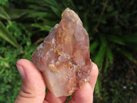 Natural Red Hematoid Phantom Quartz Crystals x 8 From Zimbabwe - TopRock