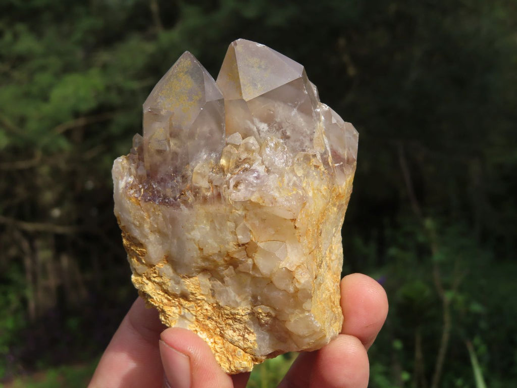 Natural Red Hematoid Phantom Quartz Crystals x 8 From Zimbabwe - TopRock
