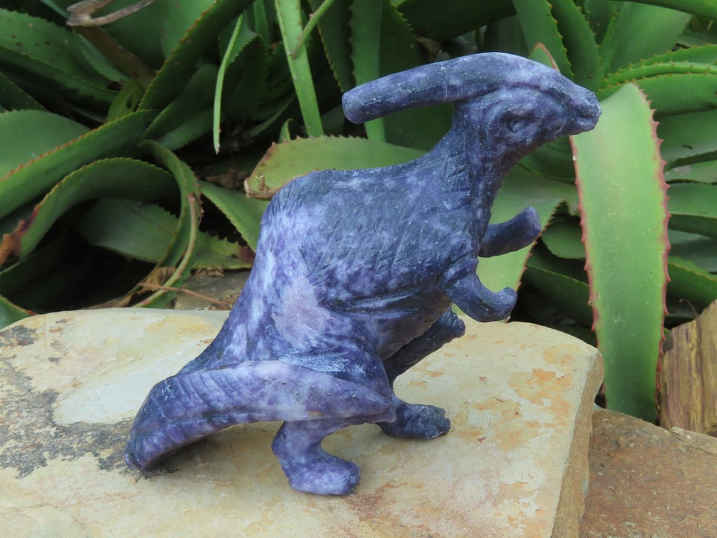 Polished Lepidolite Dinosaur Carving x 1 From Zimbabwe - TopRock