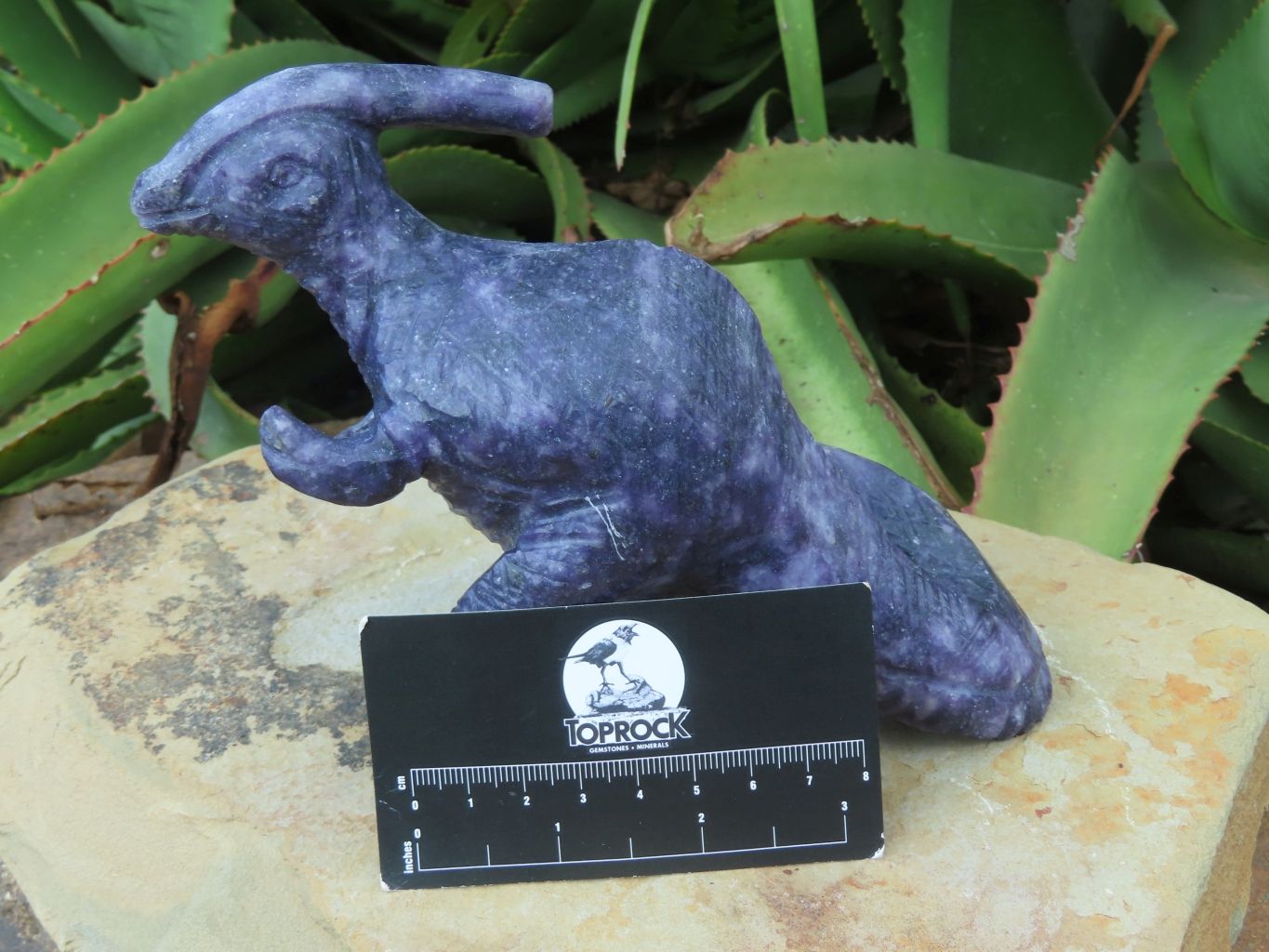 Polished Lepidolite Dinosaur Carving x 1 From Zimbabwe - TopRock