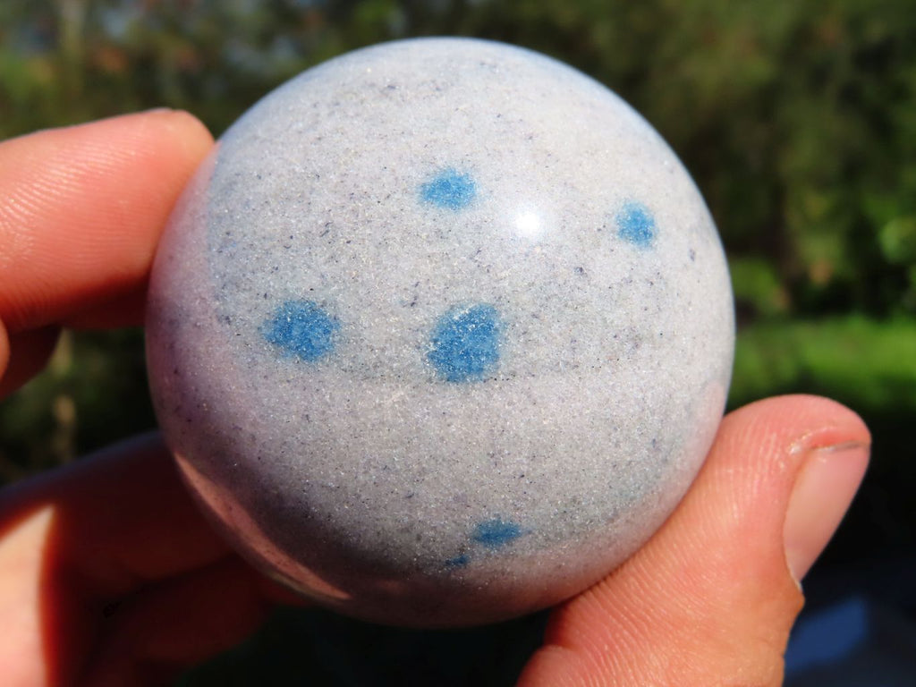 Polished Blue Spotted Spinel Spheres x 6 From Madagascar - TopRock