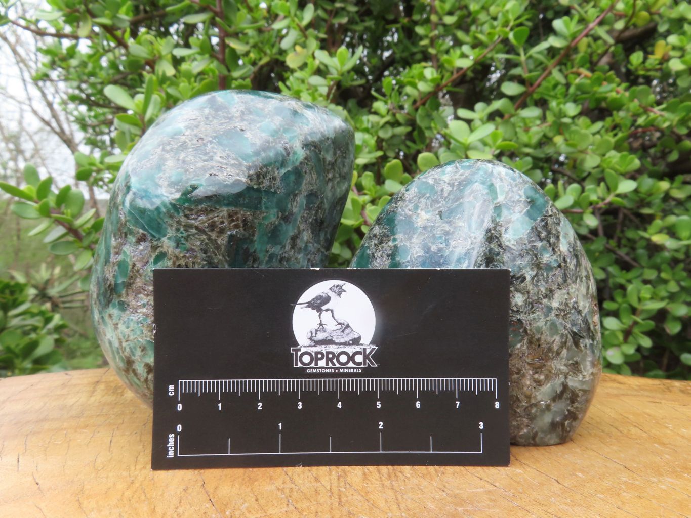 Polished Emeralds In Matrix Free Forms x 2 From Sandawana, Zimbabwe - TopRock