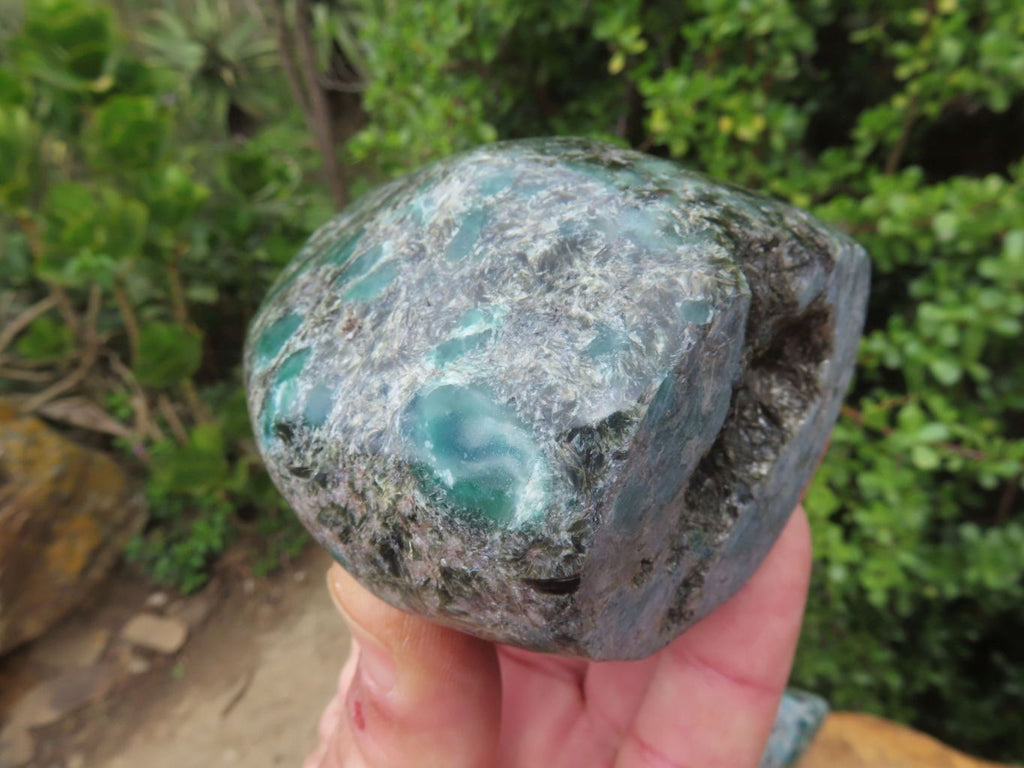 Polished Emeralds In Matrix Free Forms x 2 From Sandawana, Zimbabwe - TopRock