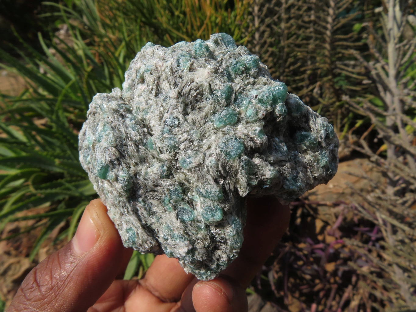 Natural Emeralds In Matrix x 3 From Zimbabwe - TopRock