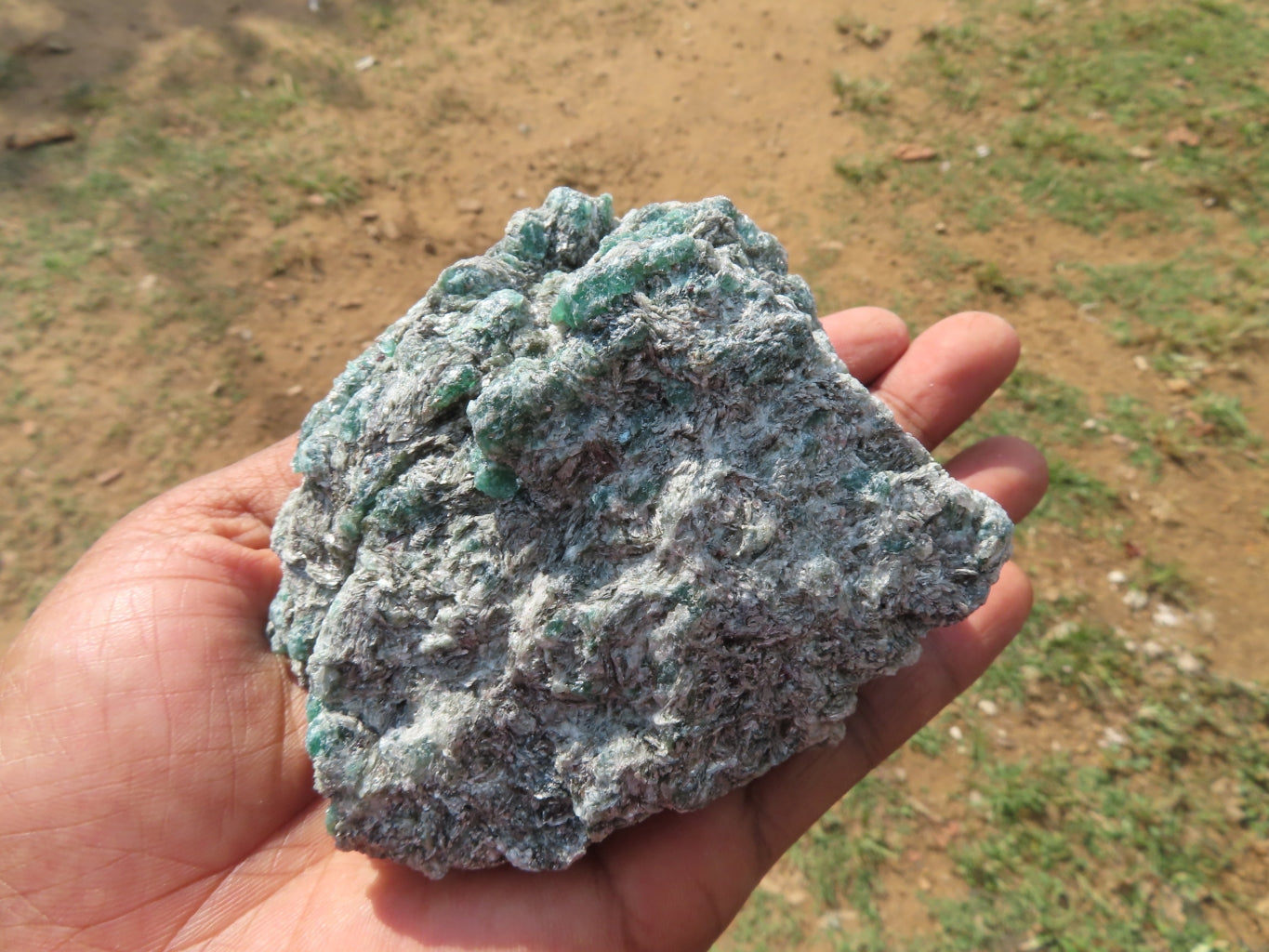 Natural Emeralds In Matrix x 3 From Zimbabwe - TopRock