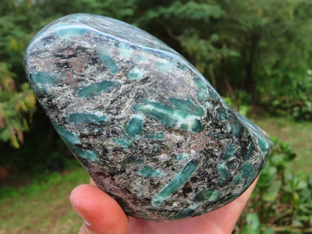 Polished Emeralds in Matrix Standing Free Form x 1 From Zimbabwe - TopRock
