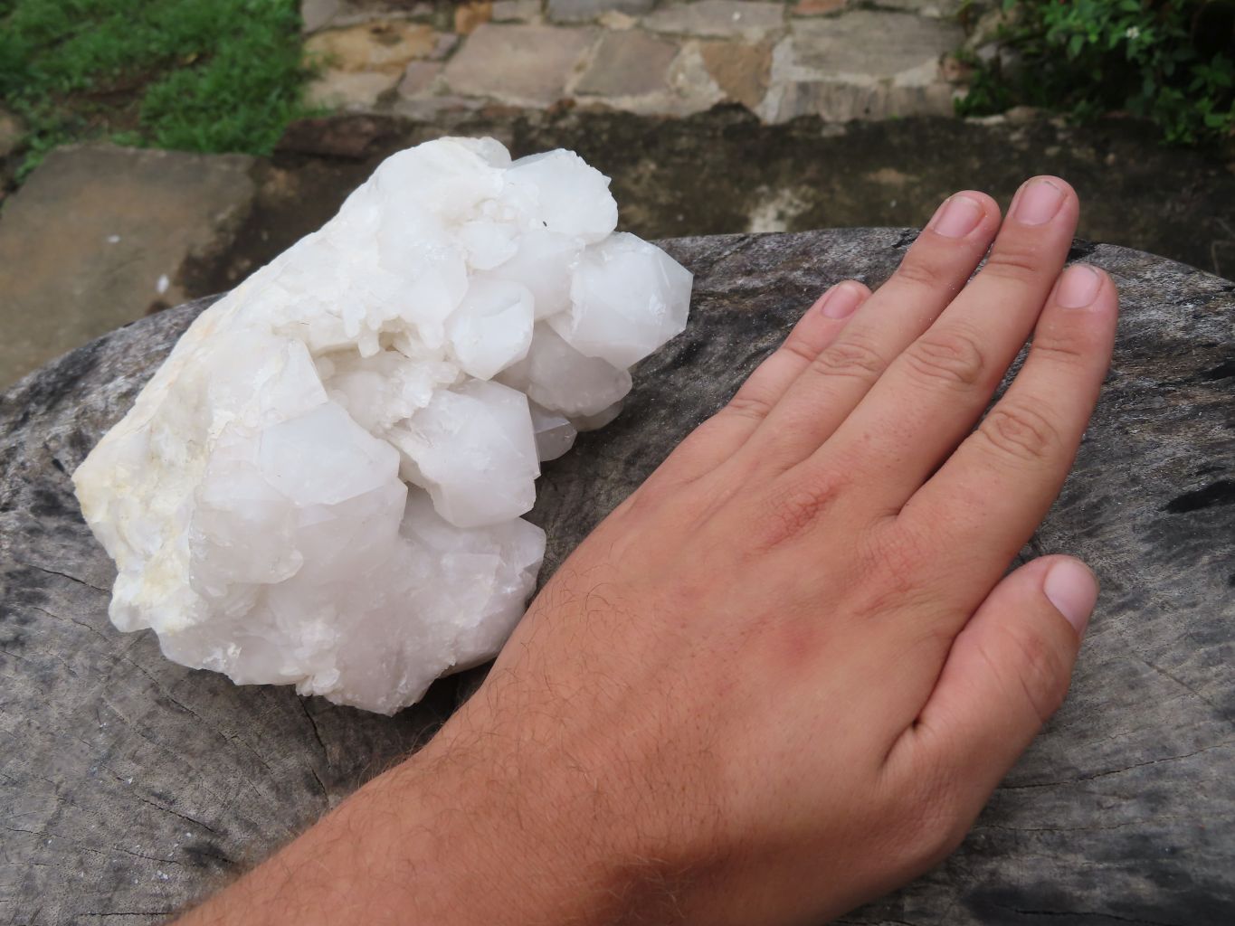 Natural Mixed Malagasy Quartz Cluster x 1 From Madagascar - TopRock