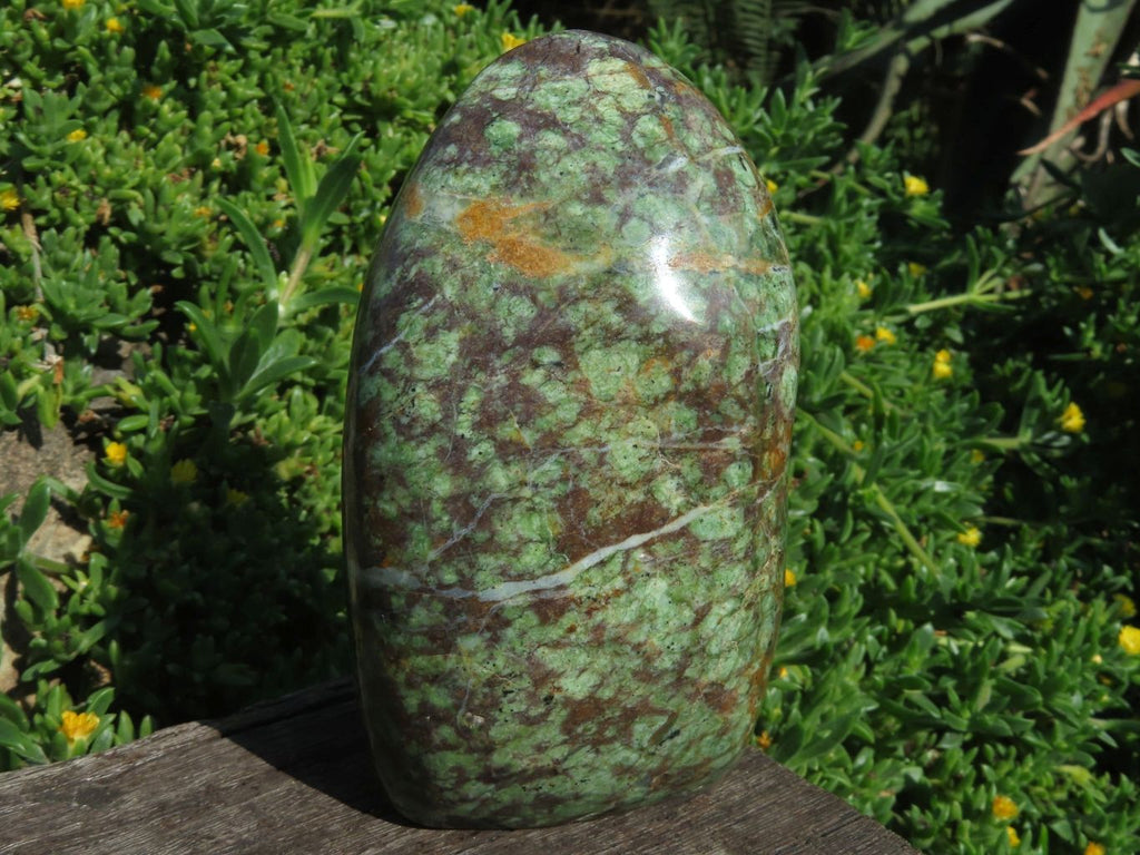 Polished Chrysoprase Standing Free Forms x 3 From Madagascar - TopRock