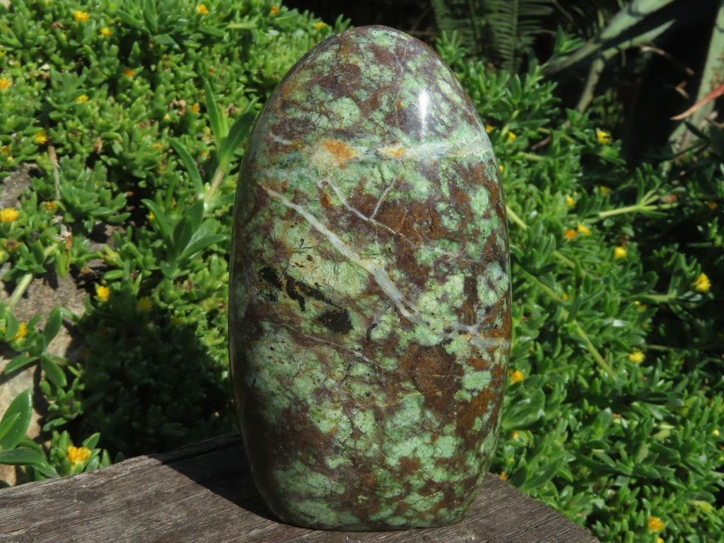 Polished Chrysoprase Standing Free Forms x 3 From Madagascar - TopRock