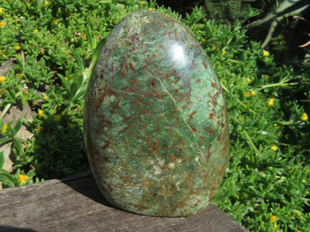 Polished Chrysoprase Standing Free Forms x 3 From Madagascar - TopRock