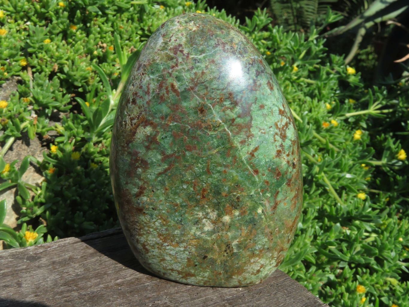 Polished Chrysoprase Standing Free Forms x 3 From Madagascar - TopRock