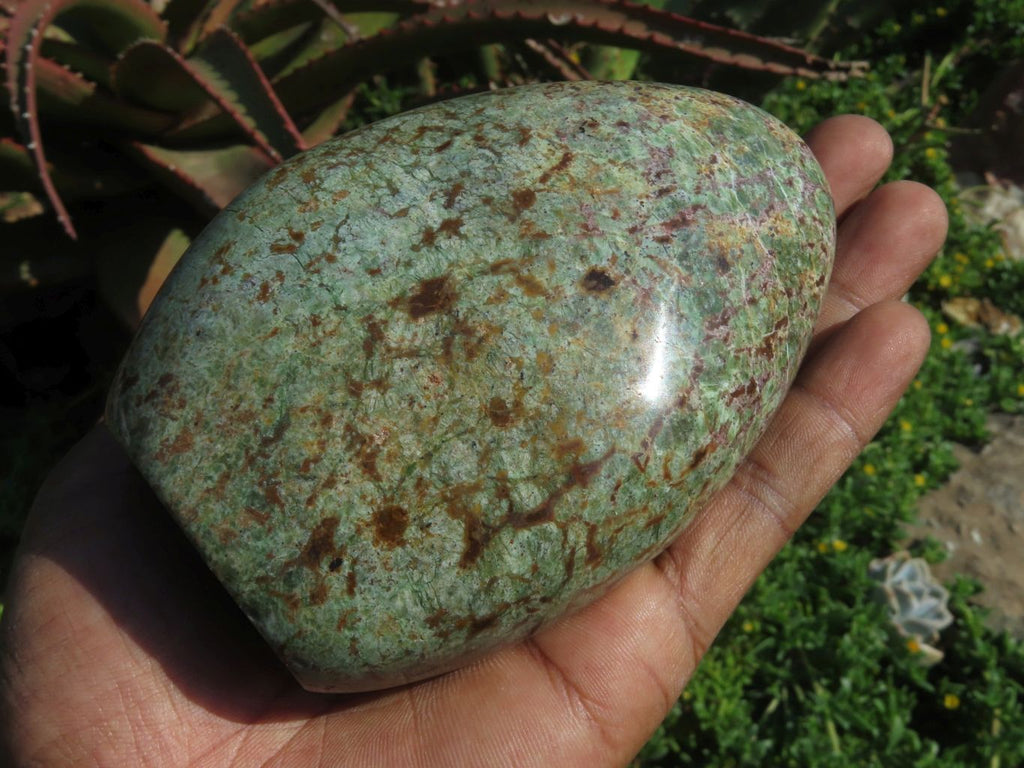 Polished Chrysoprase Standing Free Forms x 3 From Madagascar - TopRock