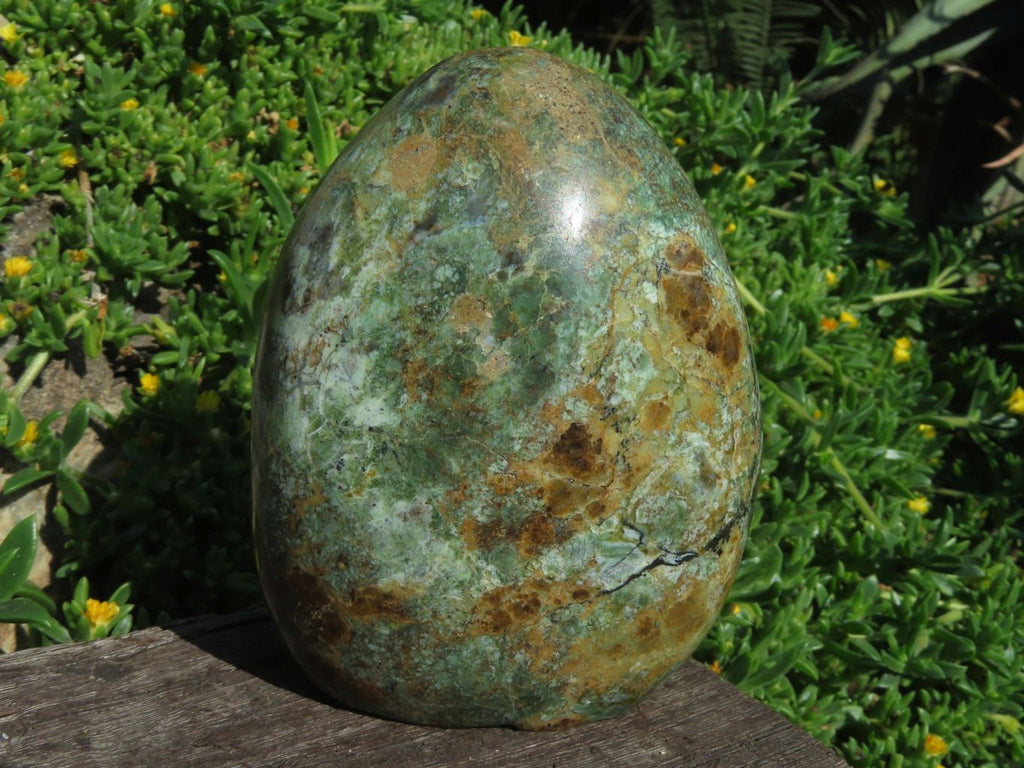 Polished Chrysoprase Standing Free Forms x 3 From Madagascar - TopRock