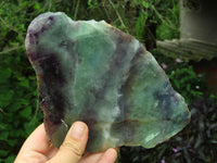 Polished Watermelon Fluorite Slices x 2 From Vis, Namibia - TopRock