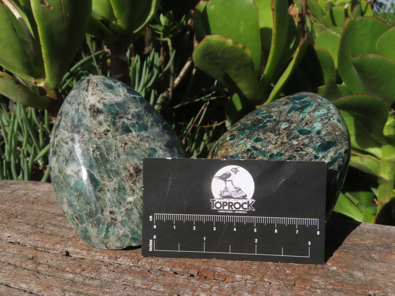 Polished Emeralds In Matrix Free Forms x 2 From Sandawana, Zimbabwe - TopRock