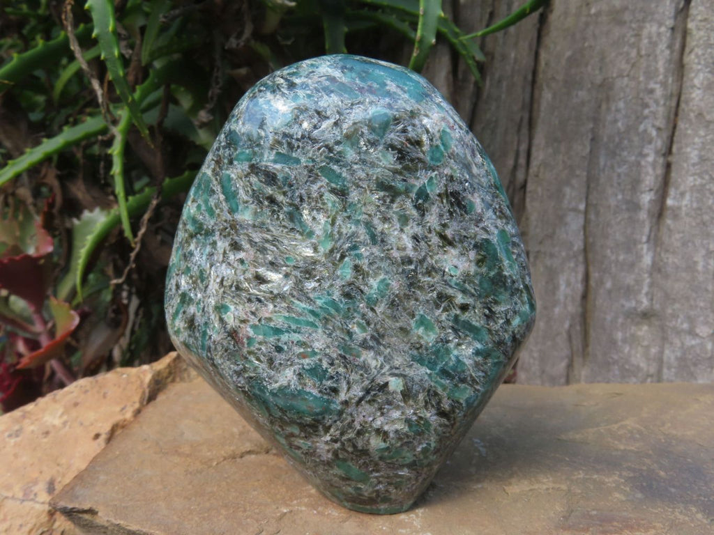 Polished Emeralds In Matrix Free Form x 1 From Zimbabwe - TopRock