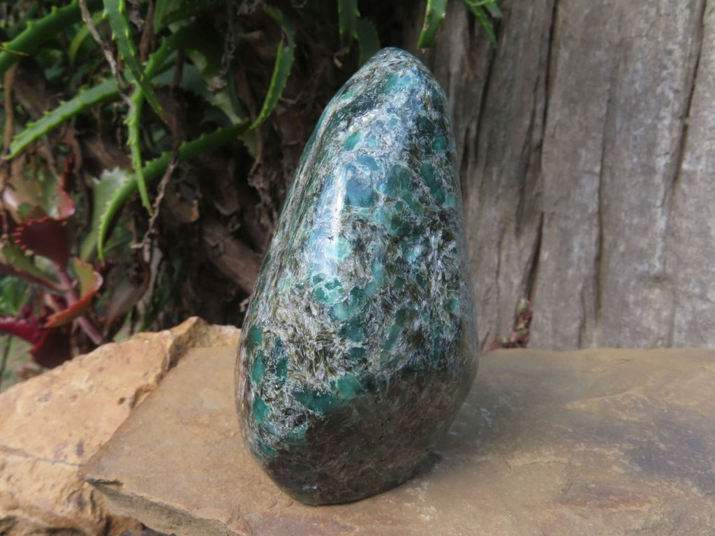 Polished Emeralds In Matrix Free Form x 1 From Zimbabwe - TopRock