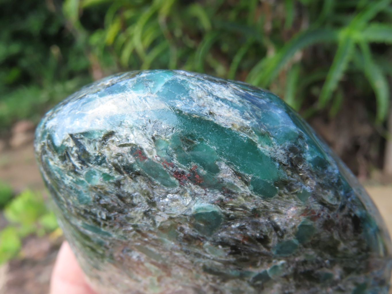 Polished Emeralds In Matrix Free Form x 1 From Zimbabwe - TopRock