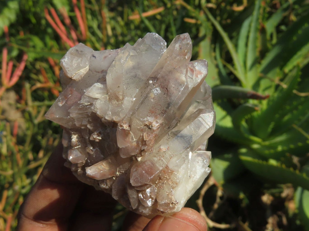 Natural Red Hematoid Phantom Quartz Clusters x 12 From Karoi, Zimbabwe - TopRock