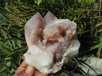 Natural Red Hematoid Quartz Clusters x 3 From Karoi, Zimbabwe - TopRock