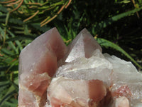 Natural Red Hematoid Quartz Clusters x 3 From Karoi, Zimbabwe - TopRock