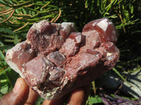 Natural Red Hematoid Quartz Clusters x 3 From Karoi, Zimbabwe - TopRock