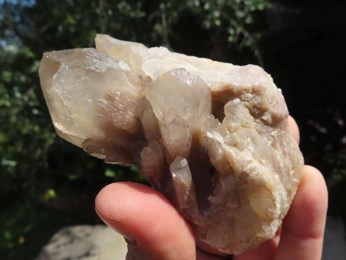 Natural Smokey Cascading Phantom Quartz Clusters x 6 From Luena, Congo - TopRock