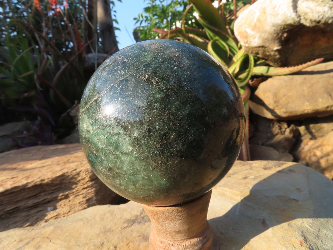 Polished Fuchsite Spheres x 2 From Madagascar - TopRock
