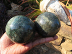 Polished Fuchsite Spheres x 2 From Madagascar - TopRock