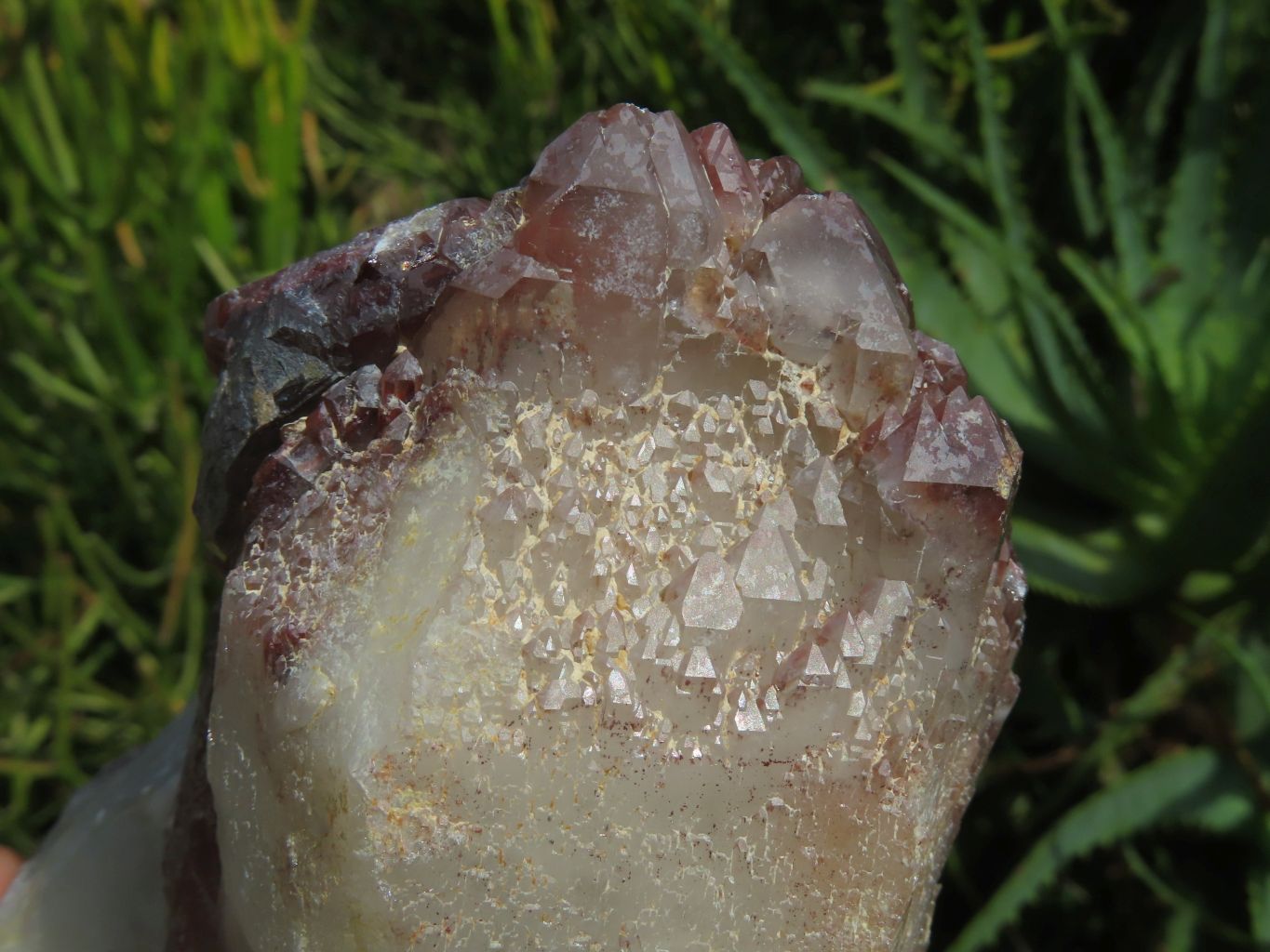 Natural Cascading Termination Red Hematite Quartz Clusters x 2 From Karoi, Zimbabwe - TopRock