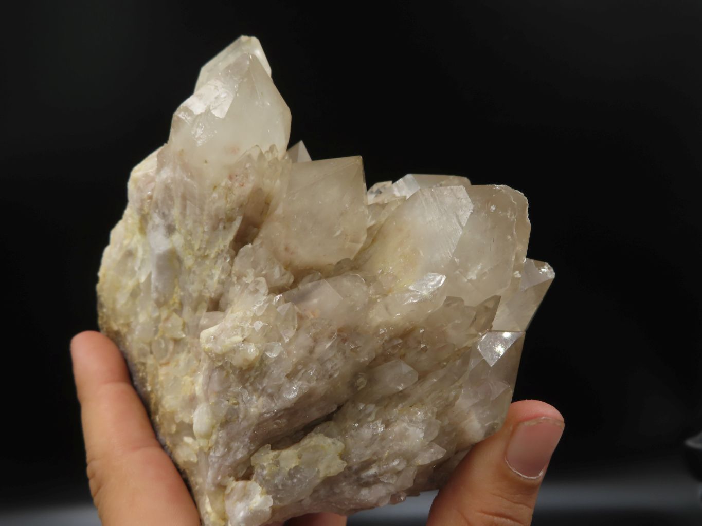 Natural Smokey Phantom Quartz Cluster x 1 From Lwena, Congo - TopRock