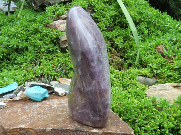 Polished Anhydrite Standing Free Form with Interesting Intrusive Section  x 1 From Madagascar - TopRock