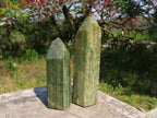 Polished Banded Green Fuchsite Crystal Points x 4 From Madagascar - TopRock