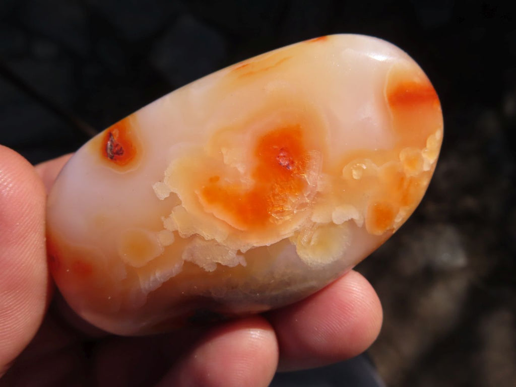 Polished Lovely Contrasting Carnelian Gallets x 12 From Madagascar - TopRock