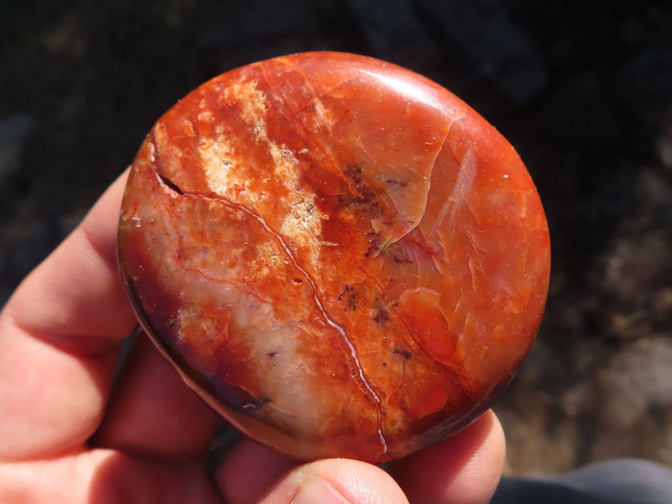 Polished Lovely Contrasting Carnelian Gallets x 12 From Madagascar - TopRock