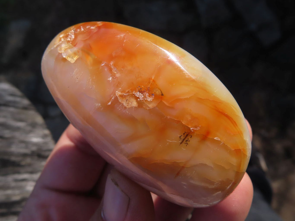 Polished Lovely Contrasting Carnelian Gallets x 12 From Madagascar - TopRock