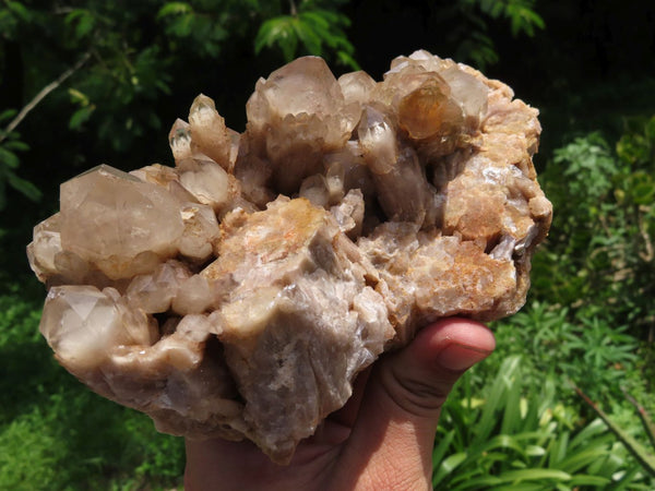 Natural Smokey Phantom Quartz Cluster &/or Crystals x 3 From Congo - TopRock