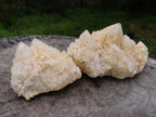 Natural Castle Quartz Clusters x 2 From Madagascar - TopRock