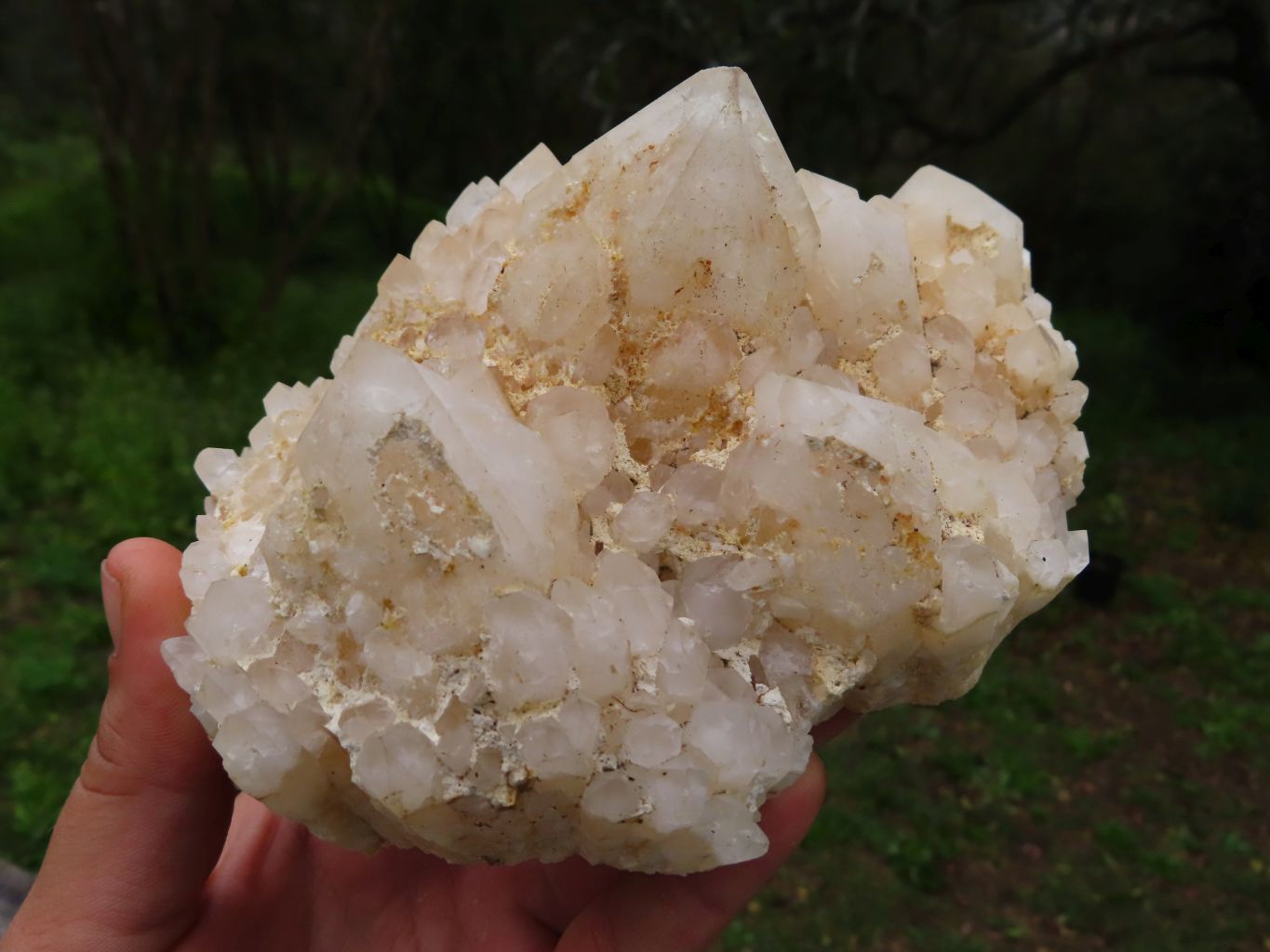 Natural Castle Quartz Clusters x 2 From Madagascar - TopRock