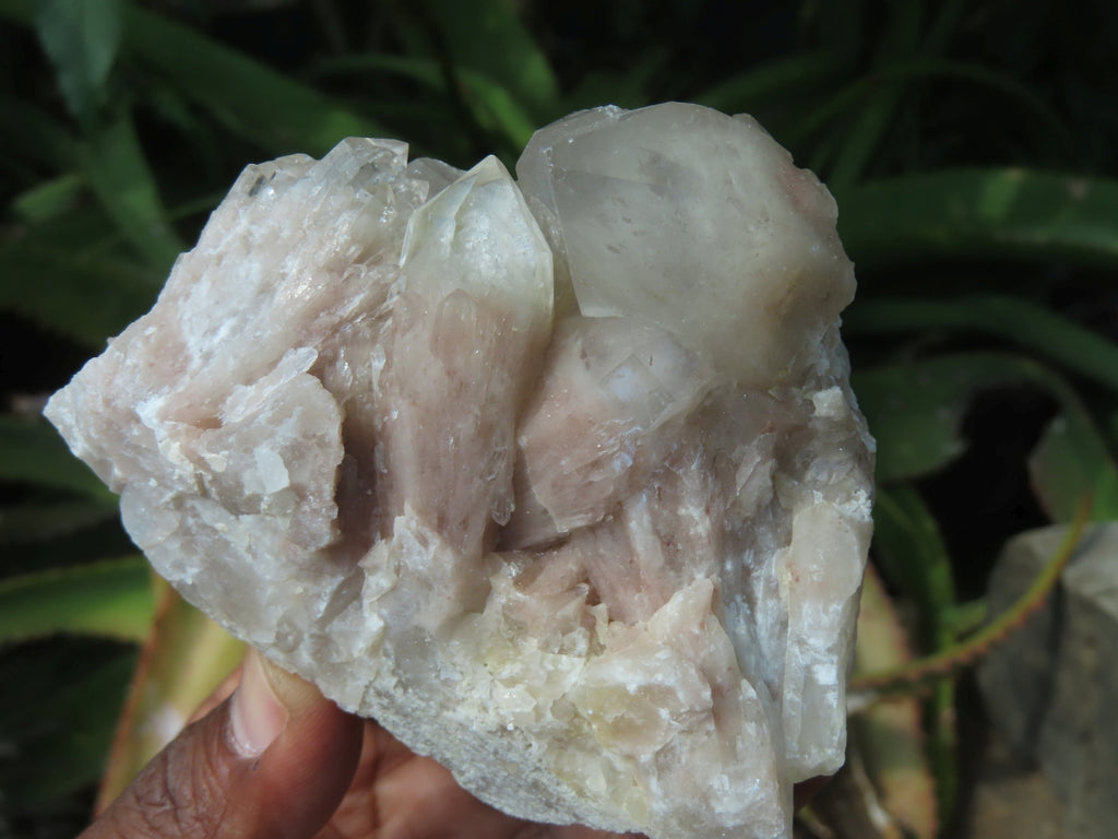 Natural Smokey Phantom Quartz Clusters x 6 From Lwena, Congo - TopRock