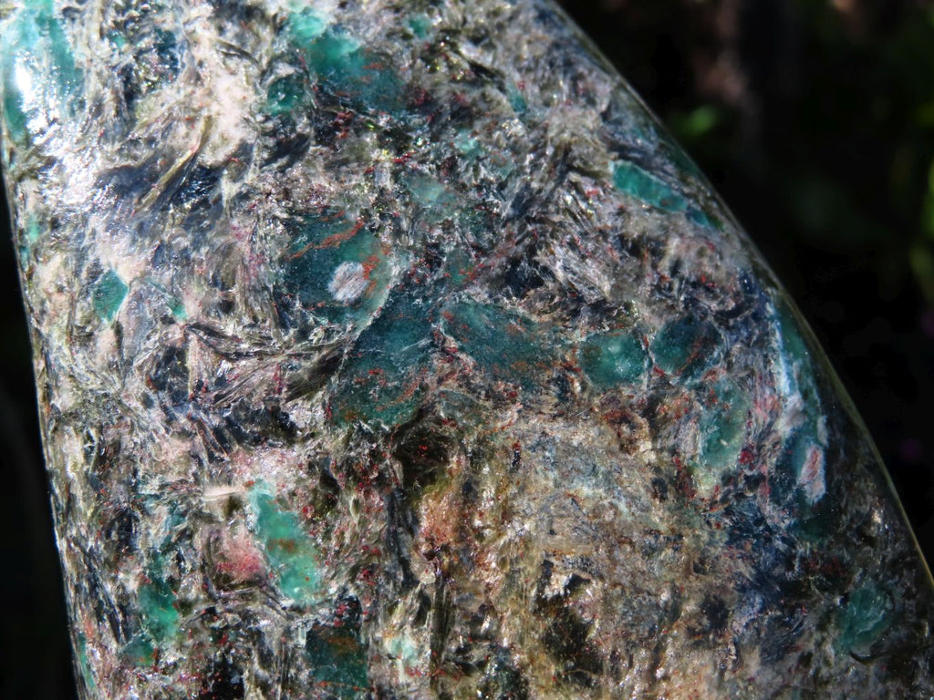 Polished Emeralds In Mica & Quartz Matrix Standing Free Form x 1 From Sandawana, Zimbabwe - TopRock