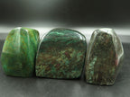 Polished Cupro Zoisite Free Forms & One Verdite x 3 From Zimbabwe - TopRock