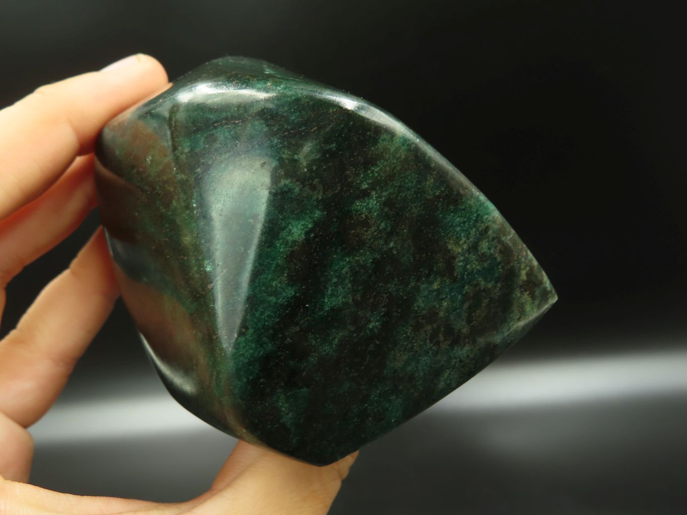 Polished Cupro Zoisite Free Forms & One Verdite x 3 From Zimbabwe - TopRock