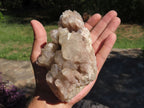 Natural Smokey Phantom Quartz Clusters x 2 From Luena, Congo - TopRock