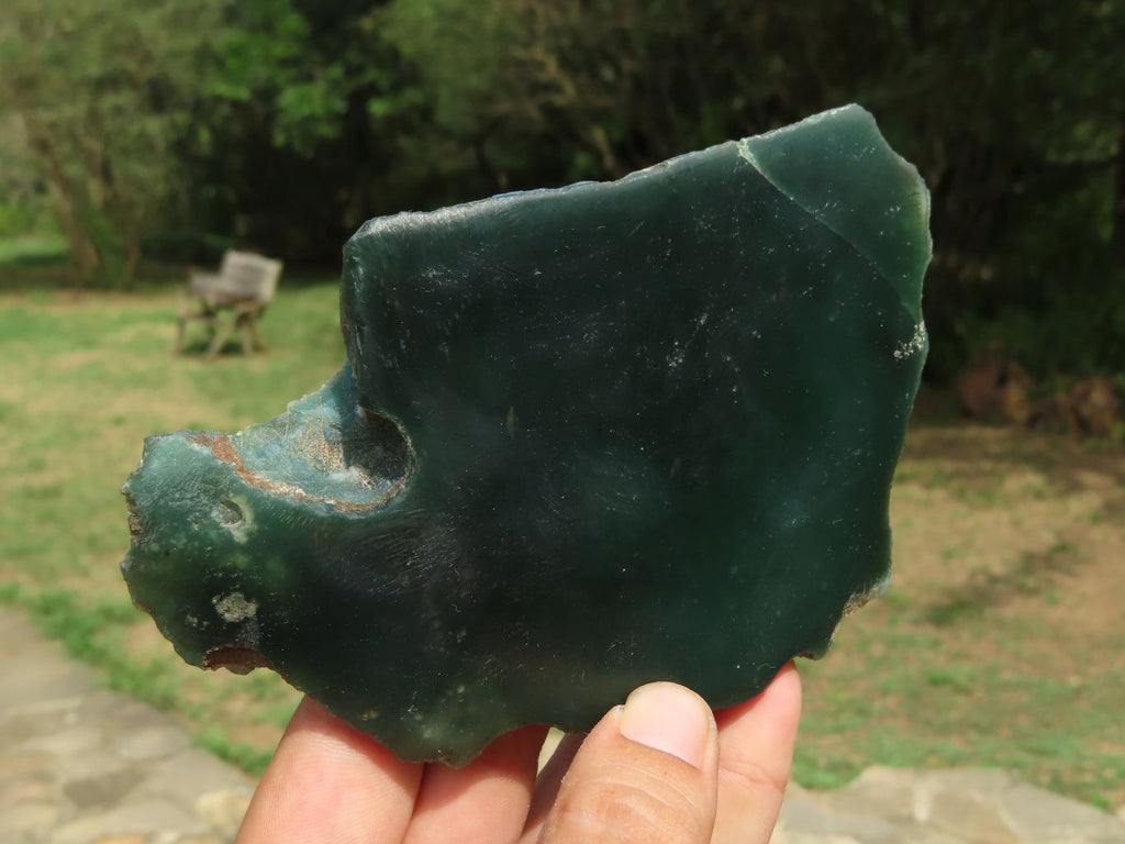 Polished Mtorolite Emerald Chrome Chrysoprase Plates x 3 From Mutorashanga, Zimbabwe - TopRock
