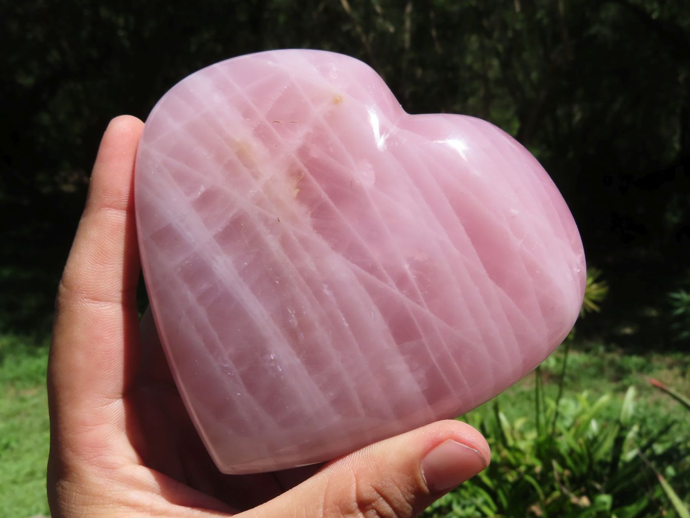 Polished Super Gemmy Rose Quartz Hearts x 2 From Ambatondrazaka, Madagascar - TopRock