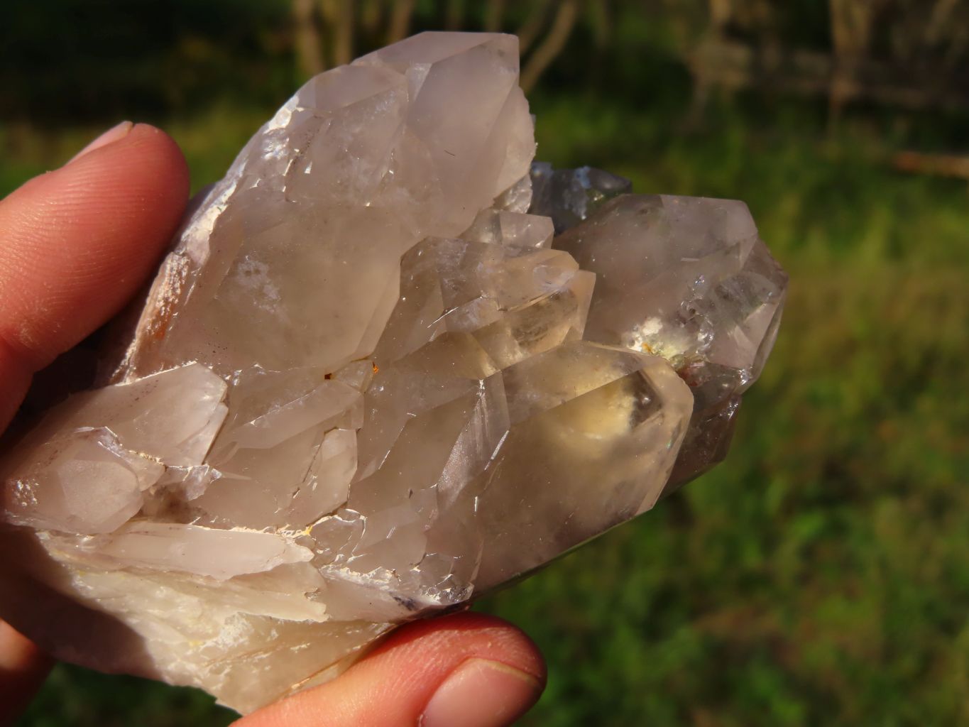 Natural Groovy Hematoid Quartz Crystal Formation x 4 From Karoi, Zimbabwe - TopRock
