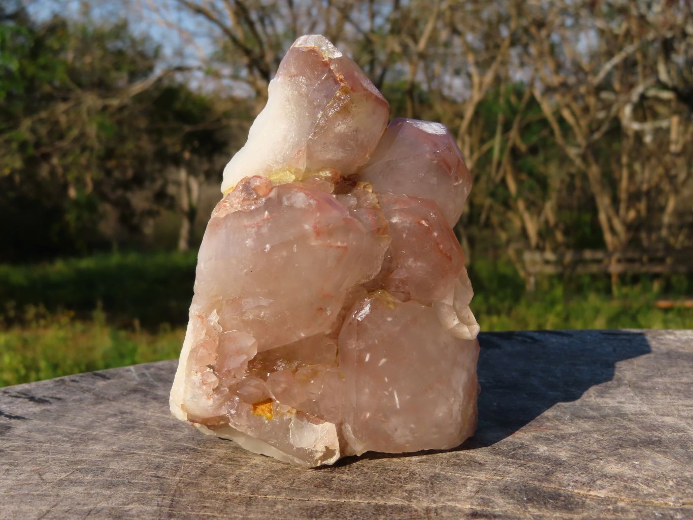 Natural Groovy Hematoid Quartz Crystal Formation x 4 From Karoi, Zimbabwe - TopRock