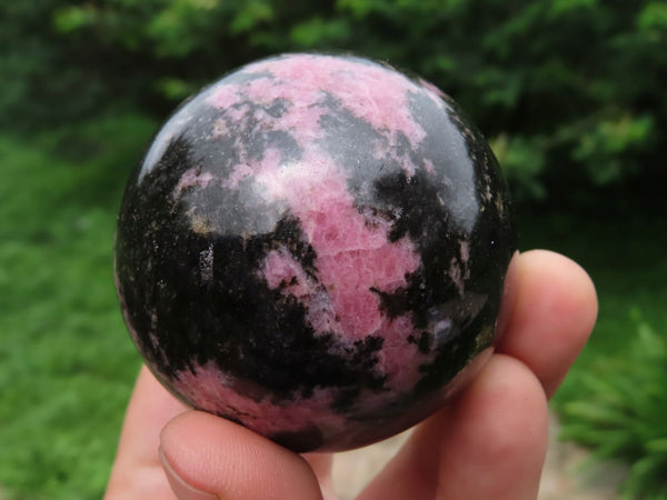 Polished Rhodonite Crystal Balls x 4 From Ambindavato, Madagascar - TopRock